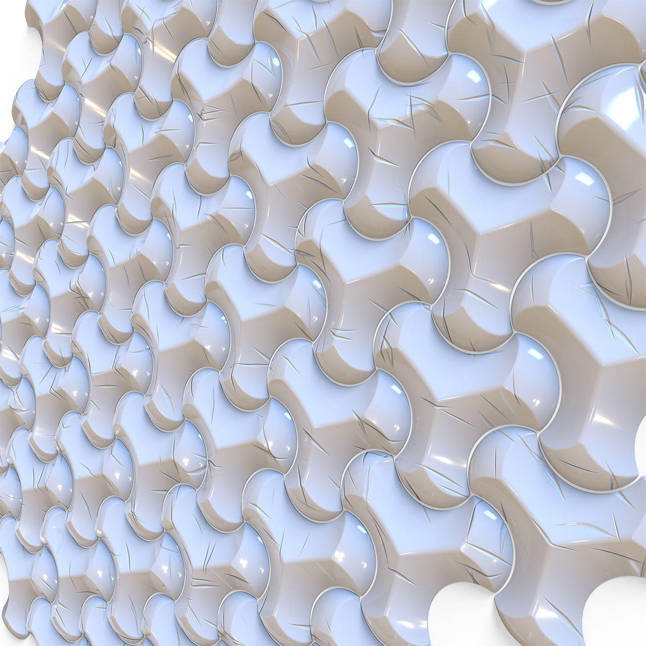 密拼3d圆弧三角叉纹理犀牛Rhino模型下载