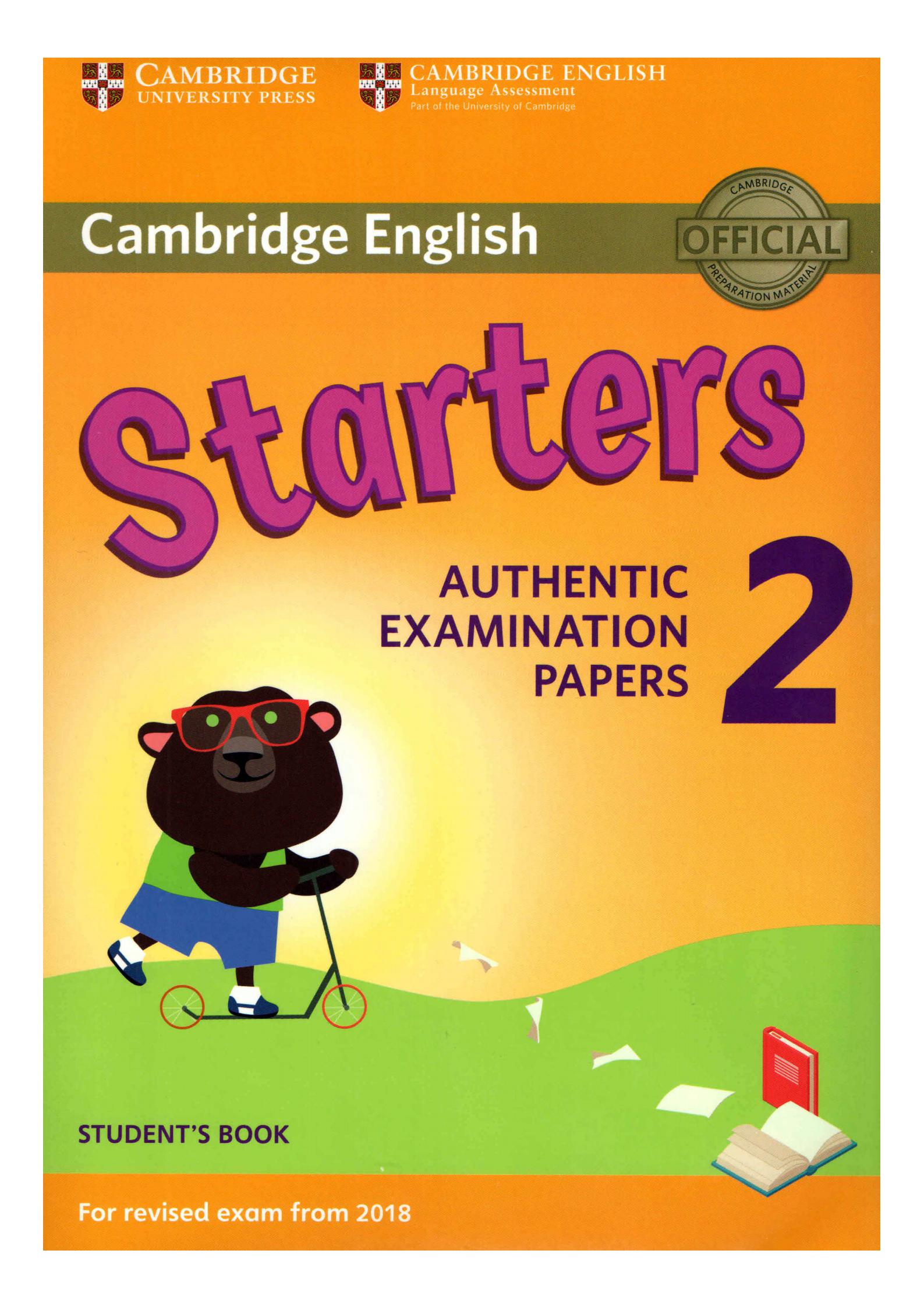 《Cambridge English Starters Level 2》剑桥英语考试（YLE）Starters 第2级别