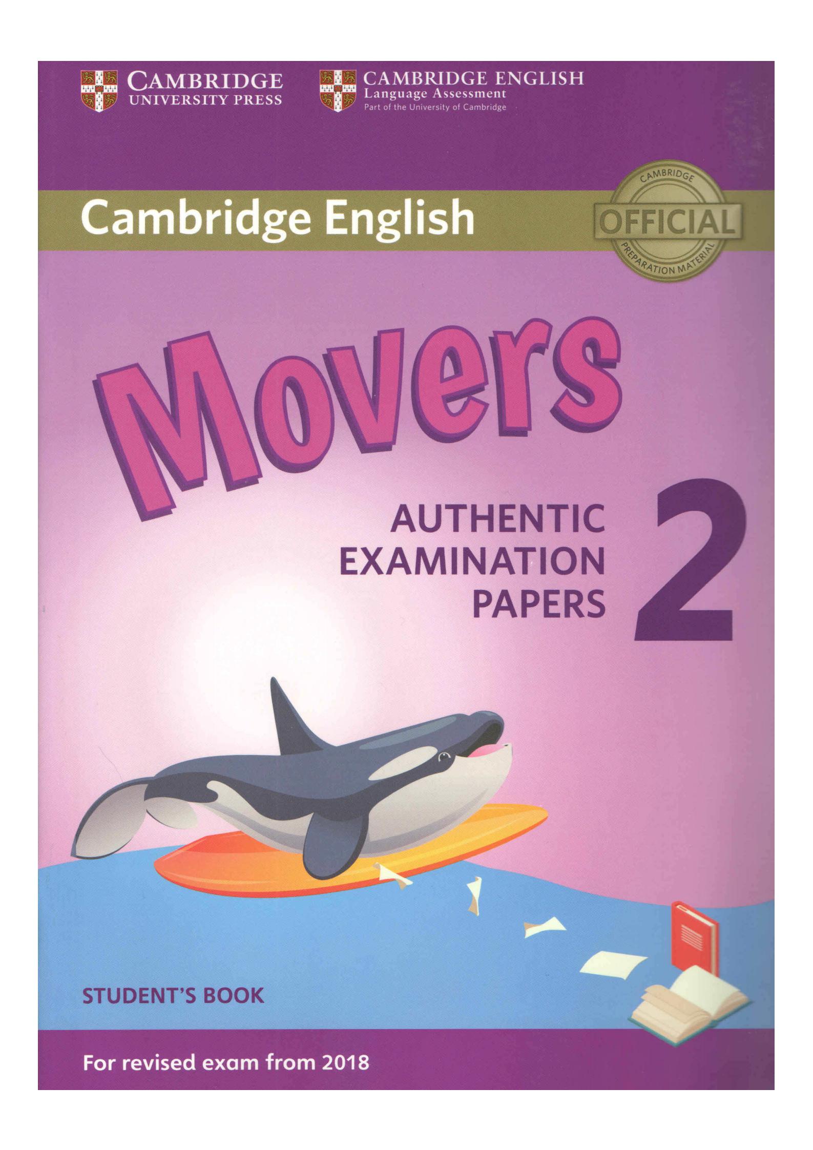 《Cambridge English Movers Level 2》剑桥英语考试（YLE）Movers 第2级别