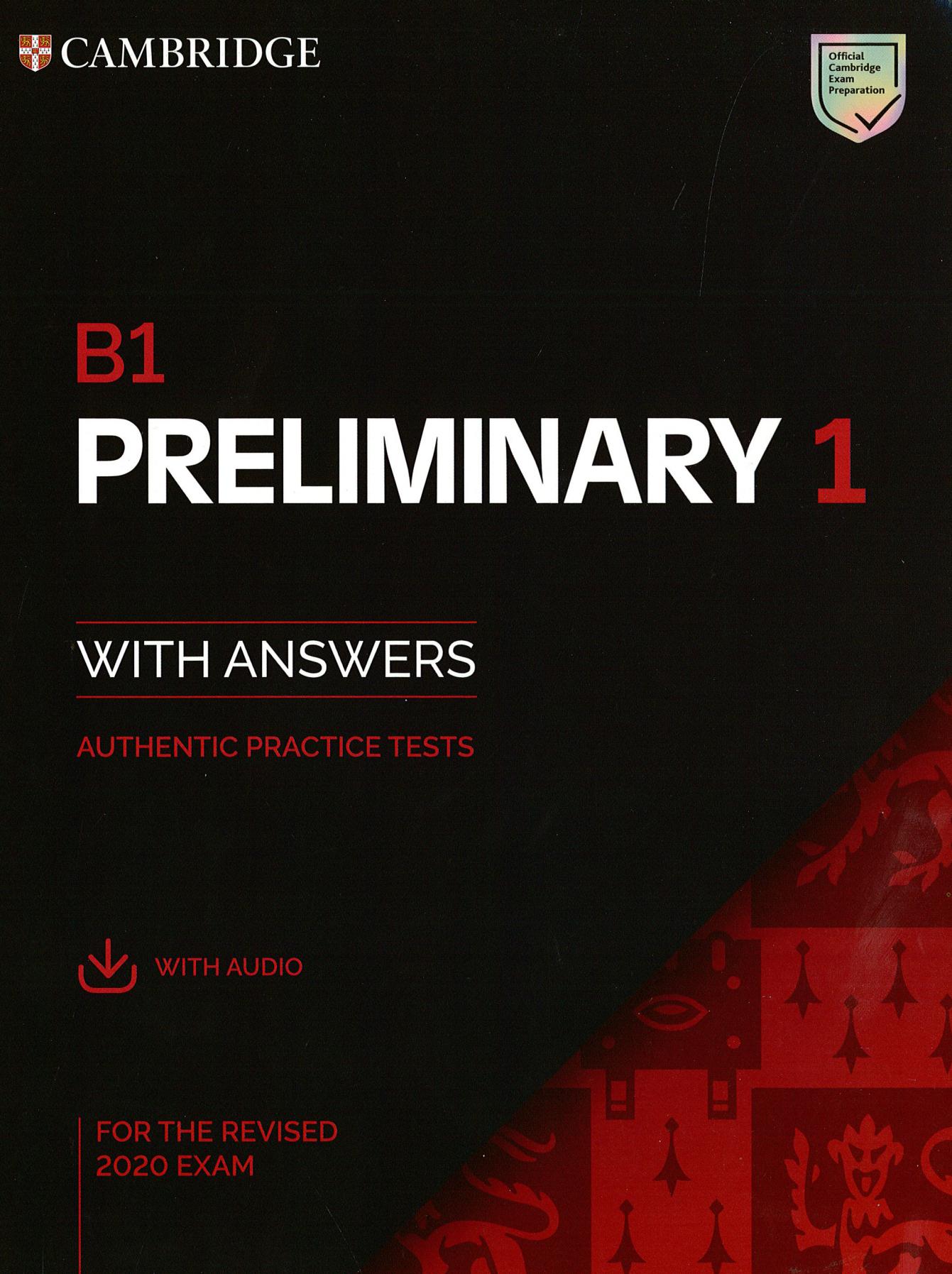 《Cambridge B1 Preliminary Level 1》剑桥英语考试（PET）B1 Preliminary 第1级别