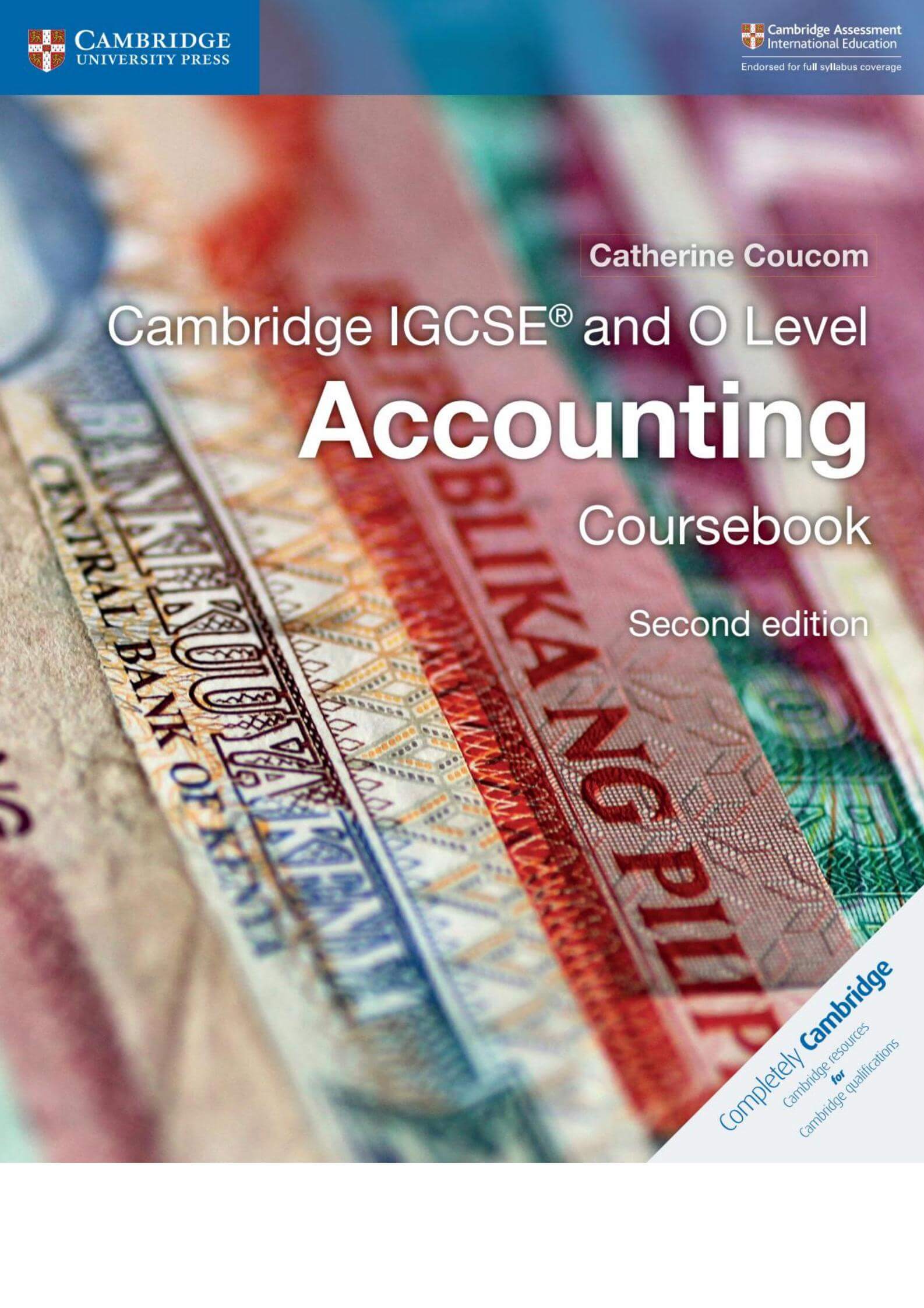 《Cambridge IGCSE and O Level Accounting》剑桥IGCSE和O Level会计考试第二版