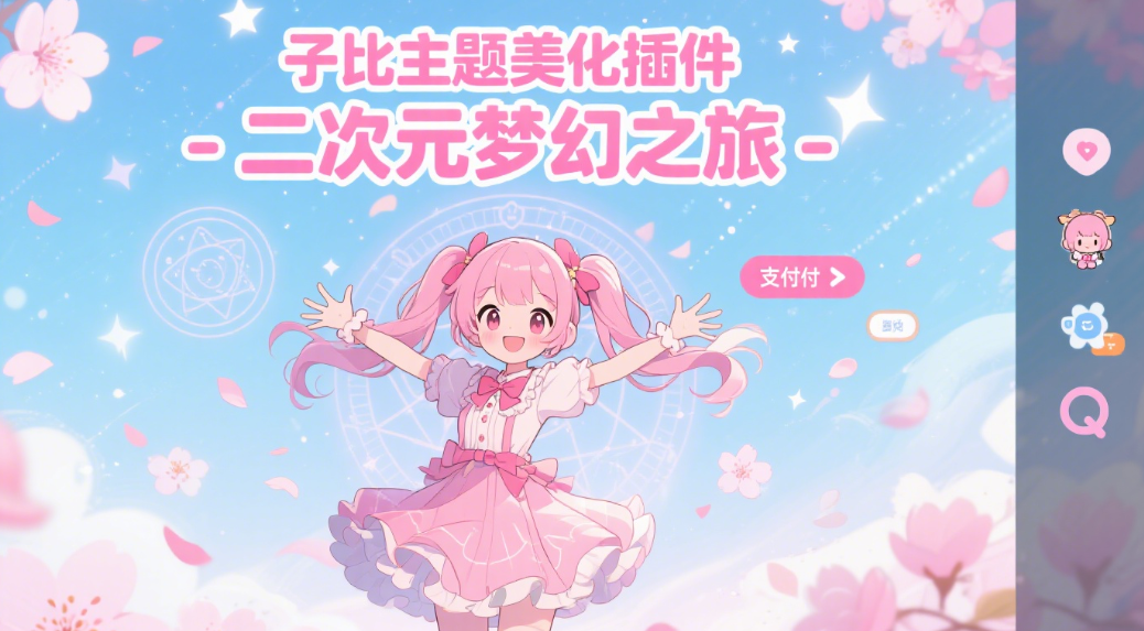 子比主题ACG开源美化插件修复版：100+萌系风格一键搞定|黑猫BLOG