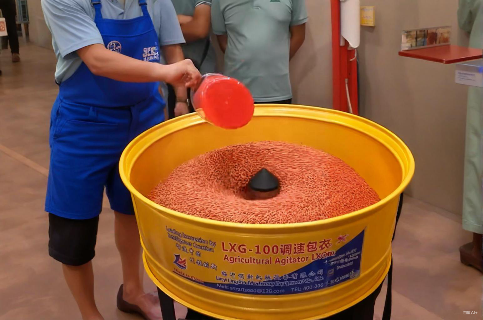 用户花生拌种实拍