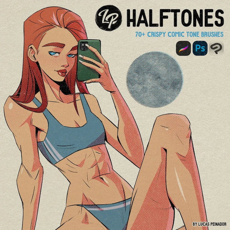 半色调笔刷套装 | Halftone Brushes